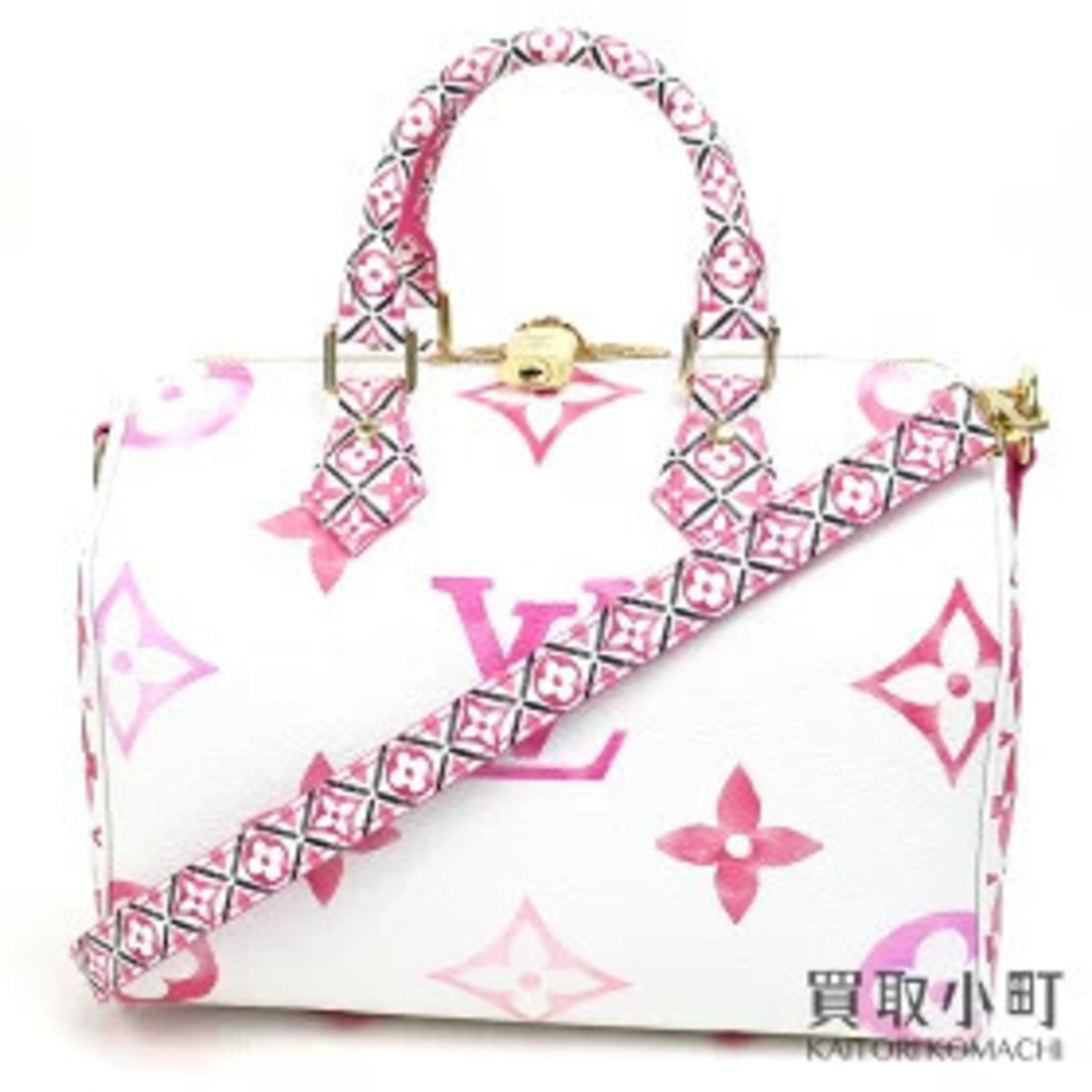 Louis Vuitton LV By the Pool Speedy Bandoulire Rose Pink Monogram Giant